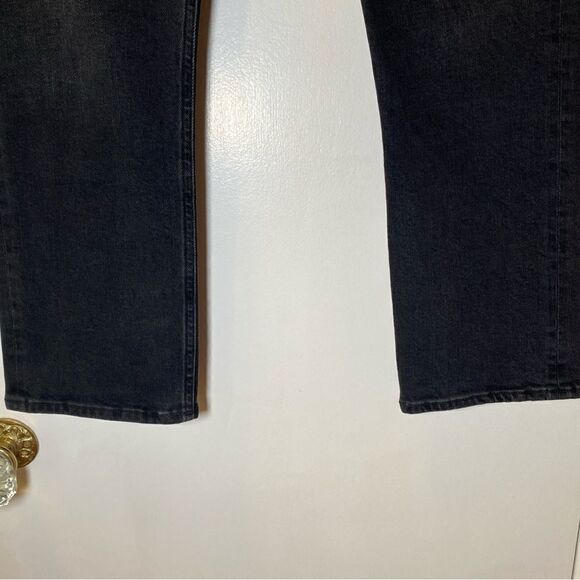 AGOLDE Riley High Rise Straight Crop Jeans Women’s 30 Faded Black A056B 1084 - Picture 5 of 8